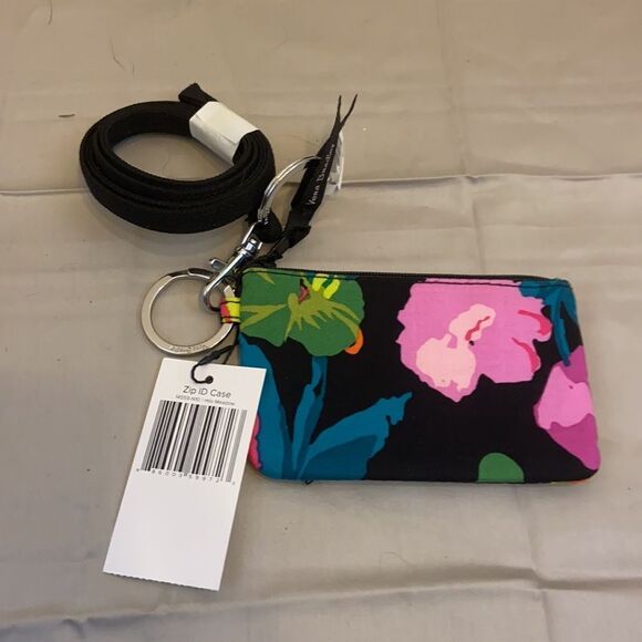 New vera zipper ID black. Floral 5” - Picture 3 of 3